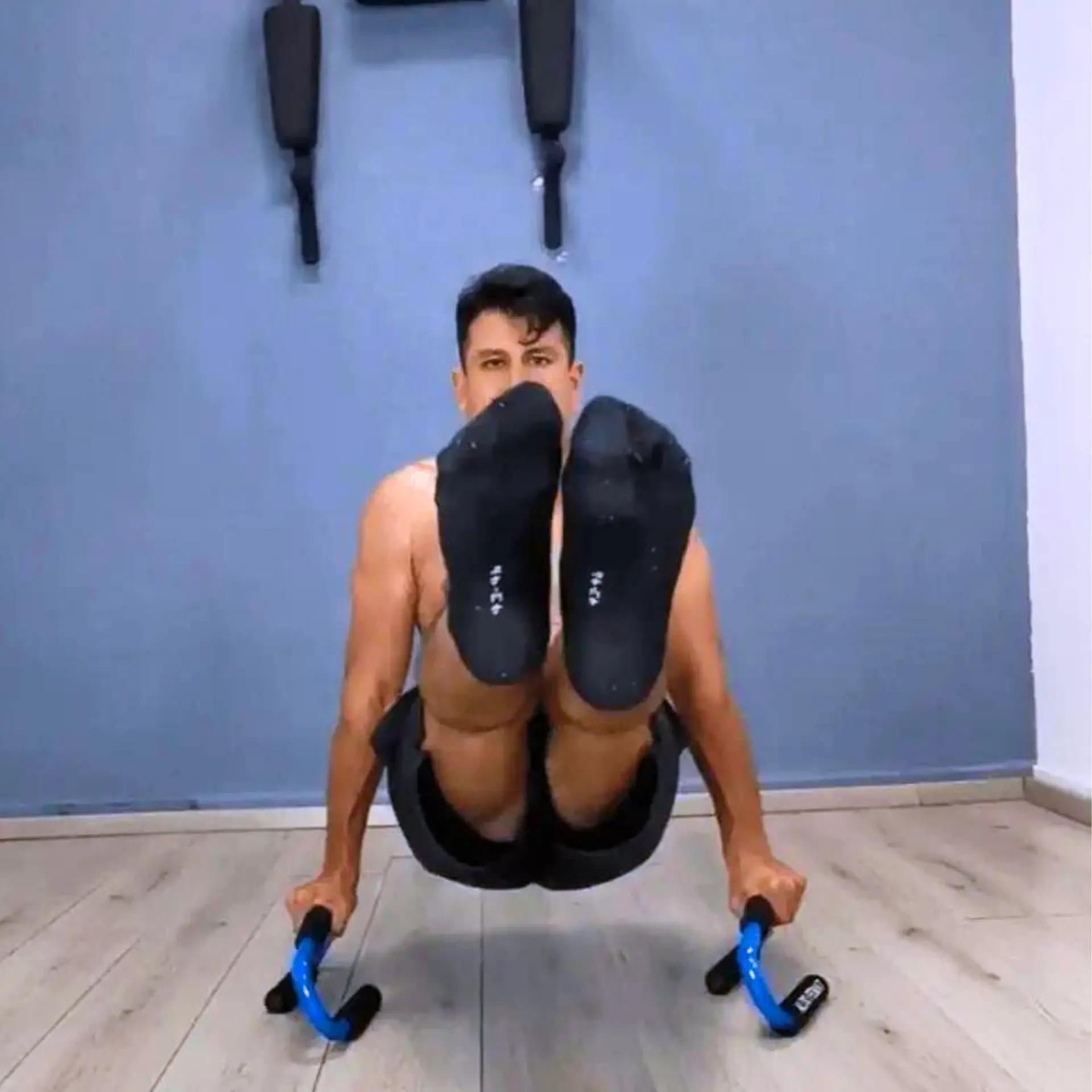 Plank on bars